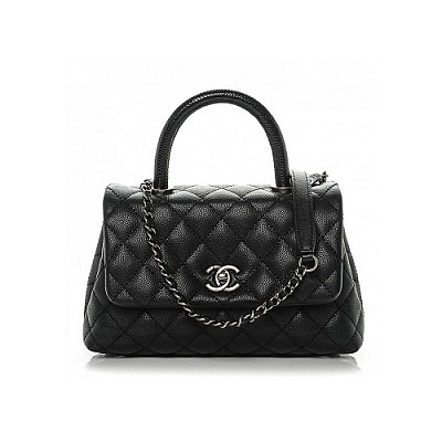 [스페셜오더]CHANEL-A92990 샤넬 골드 메탈 캐비어 코코핸들 스몰 플랩 백