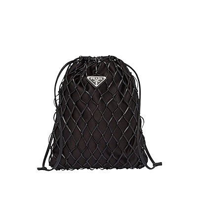 [스페셜오더]PRADA-1BC075 프라다 메시 새틴 파우치