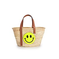 [스페셜오더]LOEWE-A685 로에베 네츄럴/옐로우 라피아 Smiley Slit bag 스마일리 슬릿 백