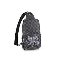 LOUIS VUITTON-M14953 루이비통 블랙 다모플라주 에비뉴 슬링 백