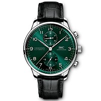 [ZF][스페셜오더]IWC-IW371447 아이더블유씨 포르투기저 크로노그래프 스틸 블랙다이얼 이미테이션시계41mm