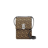 [스페셜오더]BURBERRY-80316491 버버리 화이트&탠 캔버스 로빈 폰 파우치