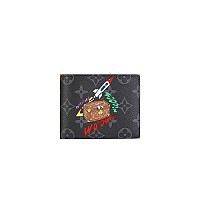 LOUIS VUITTON-M69408 루이비통 블랙 모노그램 마카사르 멀티플 월릿