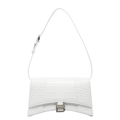 [스페셜오더]BALENCIAGA-616446 발렌시아가 블랙 크로커다일 아워글래스 슬링백