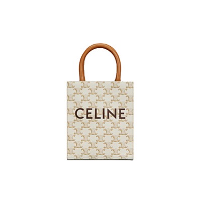 [스페셜오더]CELINE-194372 셀린느 레드 트리오페 캔버스 미니 버티컬 카바스 백