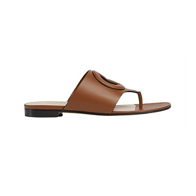GUCCI-782411 1000 구찌 블랙 인터로킹 G 컷아웃 샌들 여성용