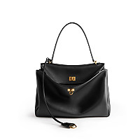 BALENCIAGA-789772 발렌시아가 카키 은장 로데오 미디엄 핸드백