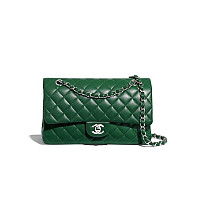 CHANEL-A01112 샤넬 화이트 램스킨 클래식 11.12 미디엄 플랩 백 25.5cm Gold-Tone Metal