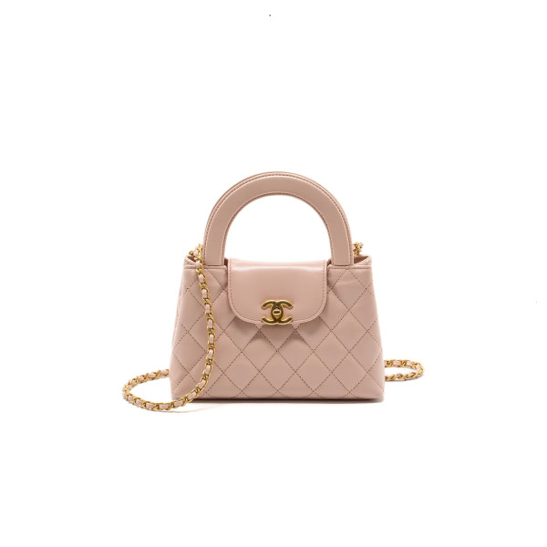 CHANEL-AS4416 샤넬 라이트 핑크 Kelly/켈리 미니 쇼핑백 19cm