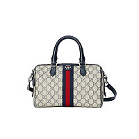 GUCCI-772061 8741 구찌 오피디아 더스티 블루 GG 스몰 탑 핸들백