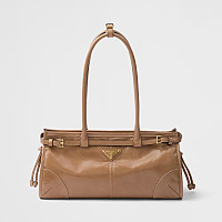 [正品1:1]PRADA-1BH215 프라다 블랙 스몰 나파가죽 탑 핸들백 26cm