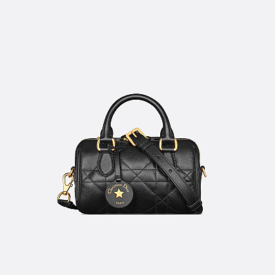 DIOR-디올 블루 Dior Oblique 자카드 Groove/그루브 25 보스턴백 - M1365