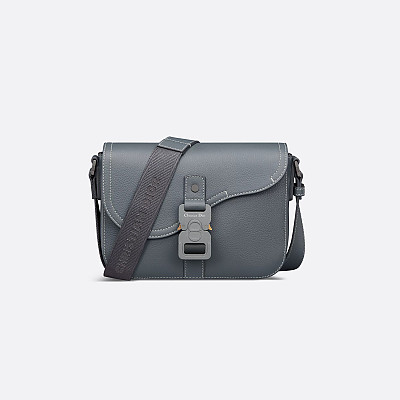 DIOR-디올 베이지/블랙 Oblique 자카드 Saddle 스몰 플랩 스트랩백 23cm - 1ADPO049YKS_H27E