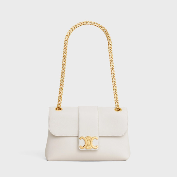 CELINE-116593 셀린느 화이트 카프스킨 틴 빅투아르 숄더백 23.5cm