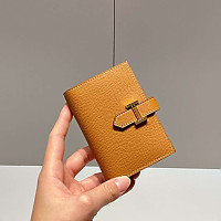 HERMES-에르메스 에토프/실버 앱송 베안 미니 카드 홀더 10.5cm