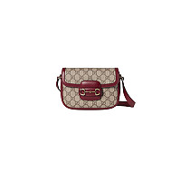GUCCI-815205 2718 구찌 브라운 가죽 구찌 홀스빗 1955 미니 숄더백