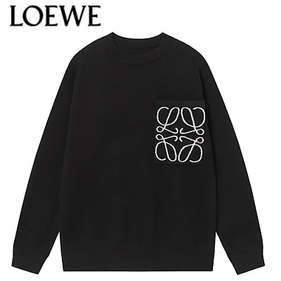LOEWE-12044 로에베 그레이 니트 코튼 스웨터 남여공용