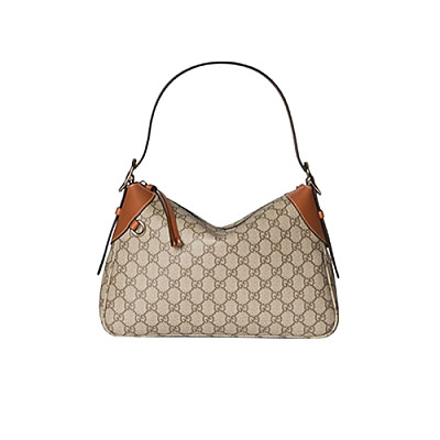 GUCCI-815216 9641 구찌 베이지/화이트 GG 엠블럼 미디엄 숄더백