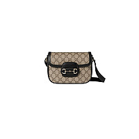 GUCCI-815205 2718 구찌 브라운 가죽 구찌 홀스빗 1955 미니 숄더백