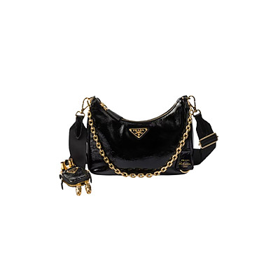 [스페셜오더]PRADA-1BH204 프라다 블랙 나일론 레드 트라이앵글 로고 리에디션 멀티 호보백