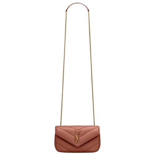 SAINT LAURENT-821749 생 로랑 핑크 램스킨 loulou 토이