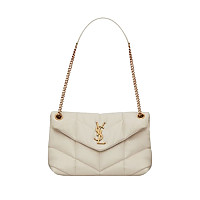 SAINT LAURENT-577476 생 로랑 베이지 나파 퀼팅 가죽 스몰 puffer