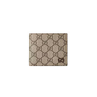 GUCCI-768243 9742 구찌 베이지/브라이트 그린 GG 바이폴드 지갑