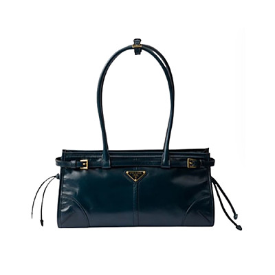 PRADA-1BA426 프라다 코코아 브라운 미디엄 스웨이드 핸드백 32cm