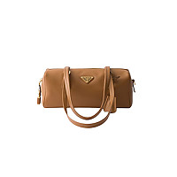 PRADA-1BB127 프라다 브랜디 미디엄 리나일론 탑 핸들 백