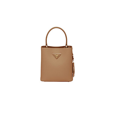 [스페셜오더]PRADA-1BA217 프라다 블랙 파니에 사피아노 가죽 스몰 숄더백