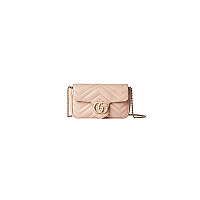 GUCCI-476433 1000 구찌 블랙 페이턴트 가죽 GG 마몽 수퍼 미니백