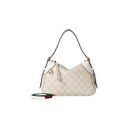 GUCCI-815218 9765 구찌 베이지/블랙 GG 엠블럼 스몰 숄더백
