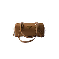 PRADA-1BB127 프라다 캐러멜 미디엄 가죽 탑 핸들 백