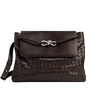 BOTTEGA VENETA-805969 보테가 베네타 카키 라지 안디아모 메신저 백