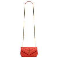 SAINT LAURENT-821749 생 로랑 레드 램스킨 loulou 토이