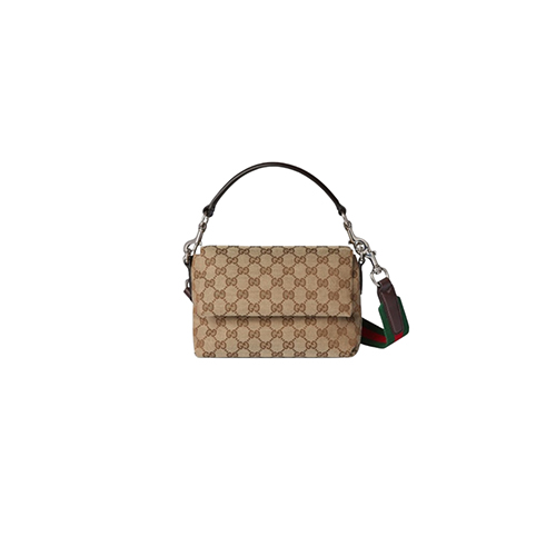 GUCCI-821617 9794 구찌 베이지 웹 디테일 스몰 GG 크로스백