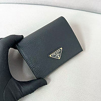 PRADA-2MO513 프라다 블랙 송아지 가죽 지갑