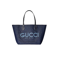 GUCCI-820496 4243 구찌 블랙 GG 데님 구찌 토티시마 스몰 토트백