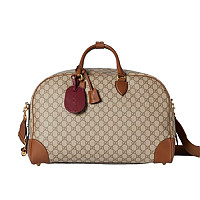 GUCCI-821148 1068 구찌 블랙 GG 엠블럼 미디엄 더플백