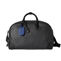 GUCCI-821148 9796 구찌 베이지/브라운 GG 엠블럼 미디엄 더플백