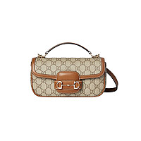 GUCCI-815206 9741 구찌 베이지/블랙 구찌 홀스빗 1955 스몰 탑 핸들백