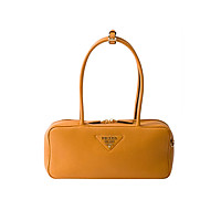 PRADA-1BB126 프라다 그레이 미디엄 가죽 탑 핸들 백