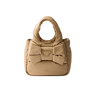 PRADA-1BA359 프라다 블랙 리본 장식 패딩 리나일론 미니백