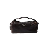 PRADA-2VH188 프라다 커피 스웨이드 가죽 숄더백