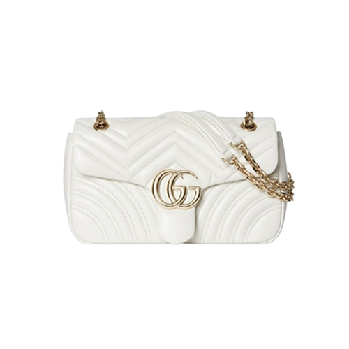 GUCCI-837267 9050 구찌 화이트 GG 마몽 미디엄 숄더백