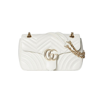 GUCCI-837267 9050 구찌 화이트 GG 마몽 미디엄 숄더백
