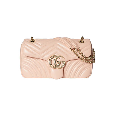 GUCCI-837267 6823 구찌 라이트 핑크 GG 마몽 미디엄 숄더백