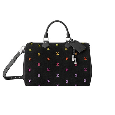 LOUIS VUITTON-N40580 루이비통 레드 다미에 팝 스피디 반둘리에 40