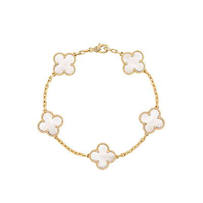 VAN CLEEF ARPELS-VCARP2 반클리프 로즈 골드/블랙 빈티지 알함브라 브레이슬릿