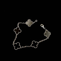 VAN CLEEF ARPELS-VCARP2 반클리프 로즈 골드/블랙 다이아몬드 빈티지 알함브라 브레이슬릿